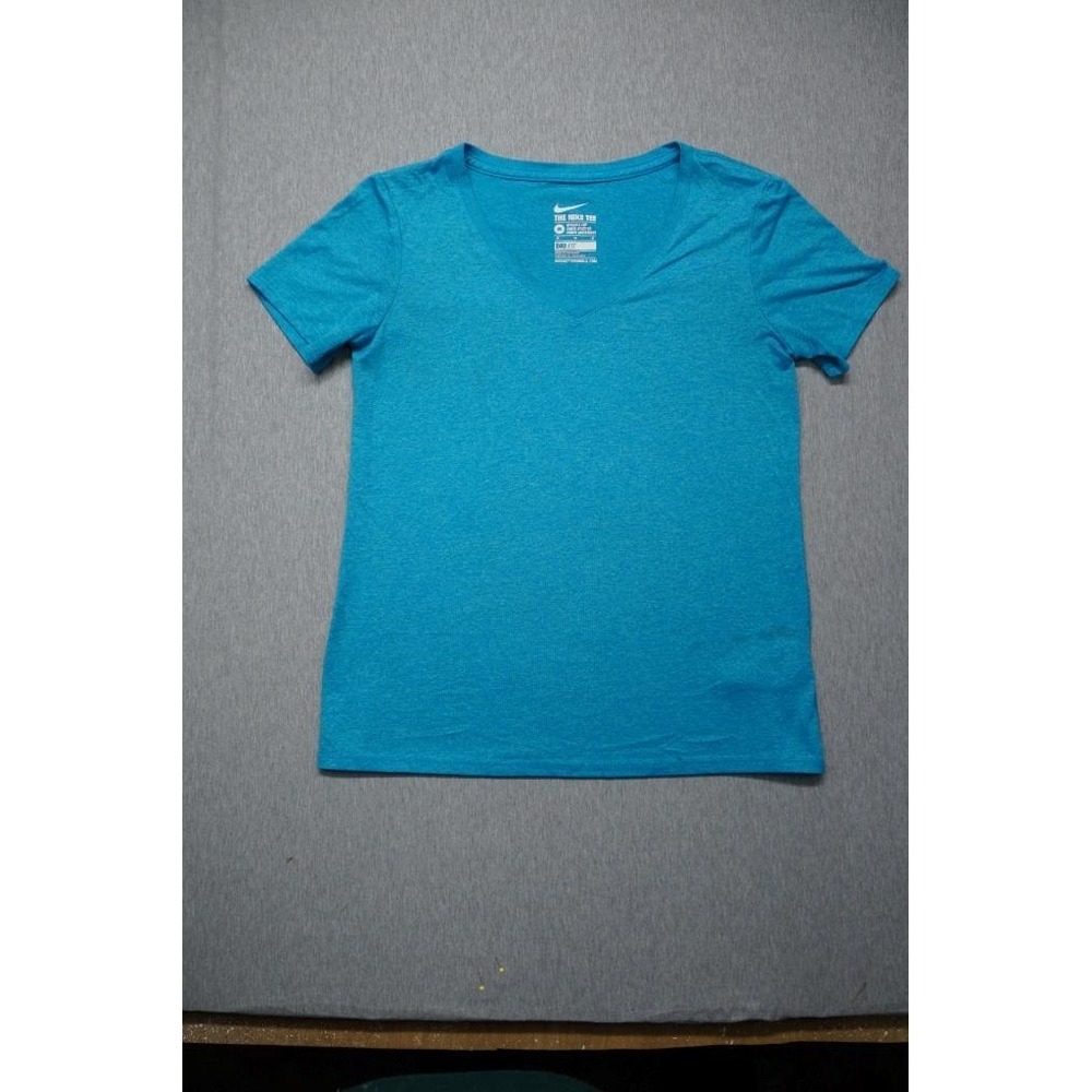 Nike Pro Shirt Womens Medium Blue Short Sleeve Scoop Neck Dri Fit